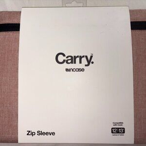 Incase Carry Zip Sleeve for 12”-13" Laptop Tablet- Blush Pink Travel Storage